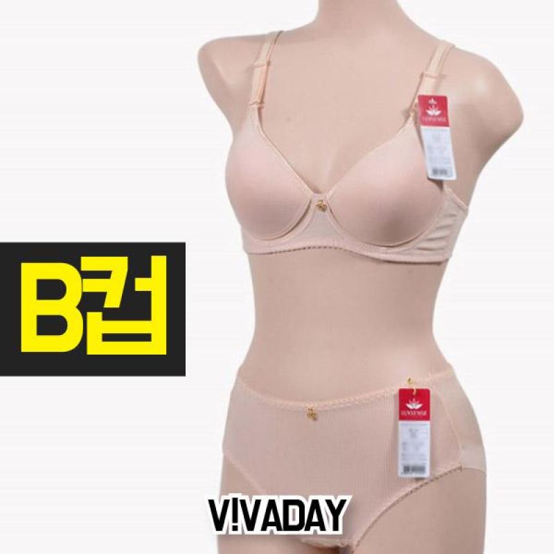 [SIN] VIVADAY-LB64 노와이어 B컵 브라팬티세트