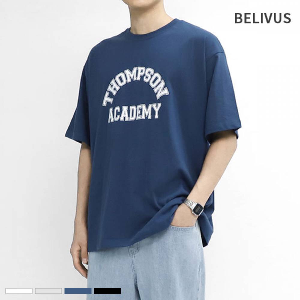 빌리버스 남자 반팔티 BRV108 라운드 여름 티셔츠