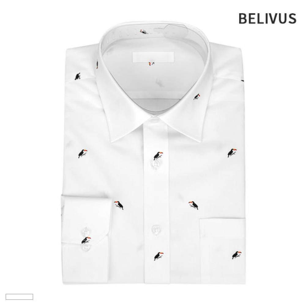 빌리버스 남자 와이셔츠 BSV117 패턴 일반핏 긴팔