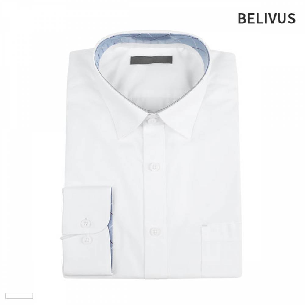 빌리버스 남자 와이셔츠 BSV065 무지 슬림핏 화이트