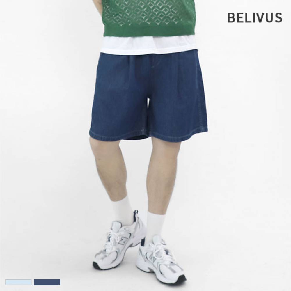 빌리버스 남자 반바지 BWWP011 여름 숏 데님 팬츠