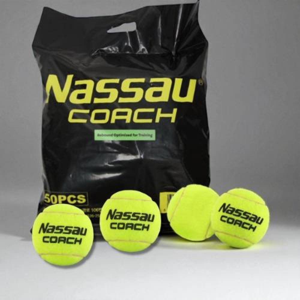 테니스공 50p 낫소 코치연습공 내구성 좋은 연습전용 훈련용 연습용