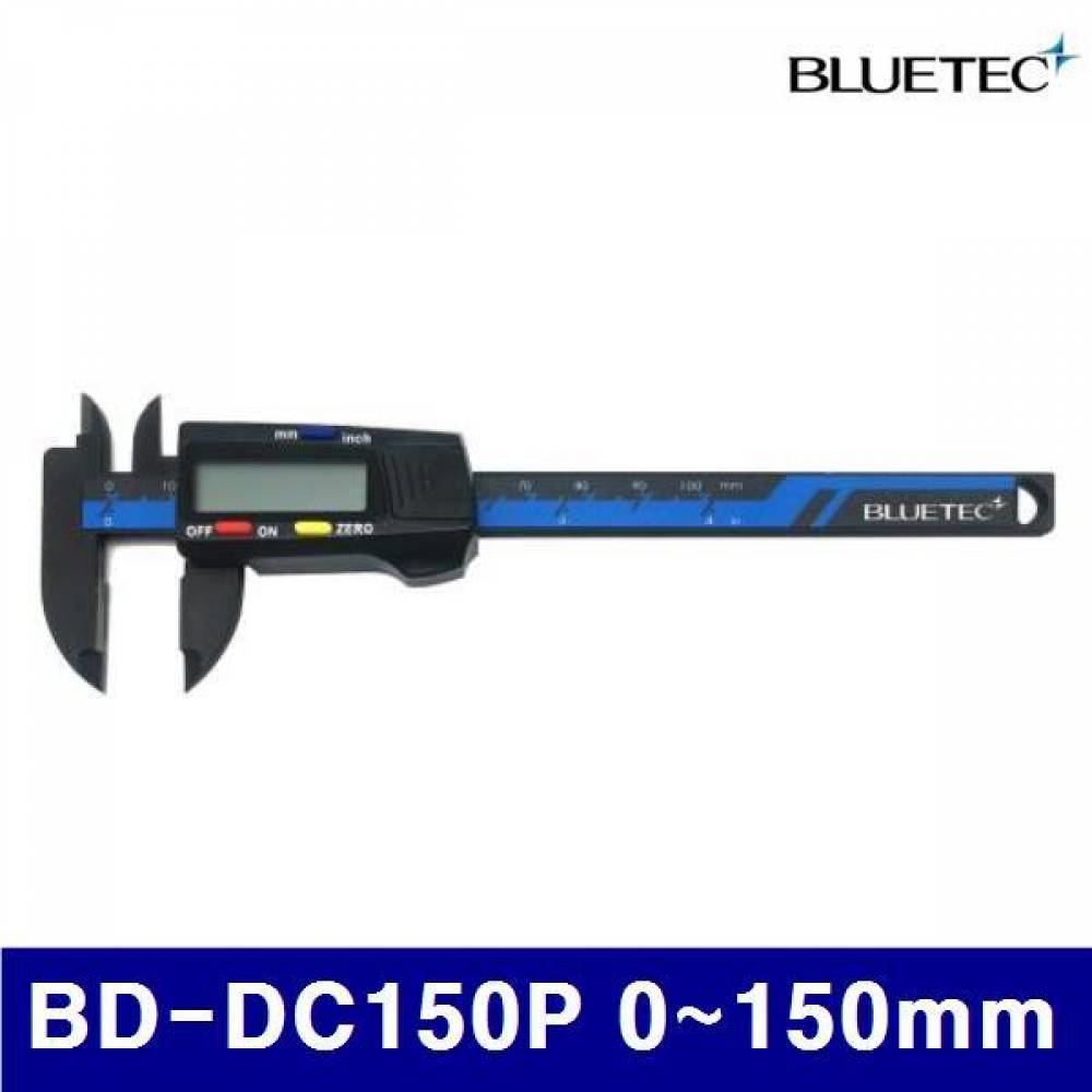 블루텍 4007533 디지털 캘리퍼스-플라스틱형 BD-DC150P 0-150mm 0.1mm (1EA)