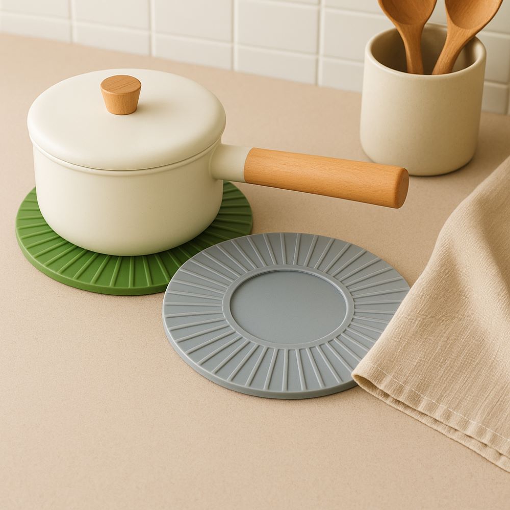 솔리드 실리콘 냄비받침 컵받침 받침대 방열 패드