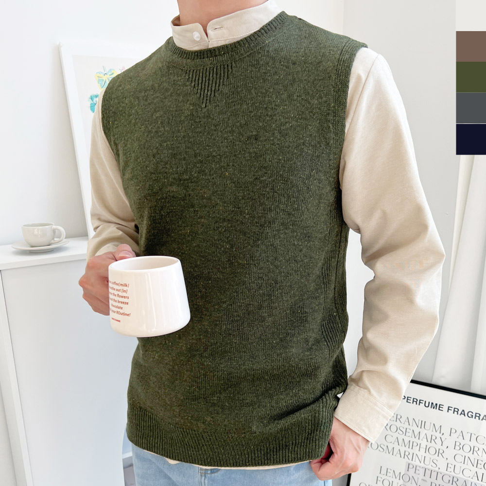 2L-OTT 1017 남자기본울니트조끼베스트 -싸게팔자