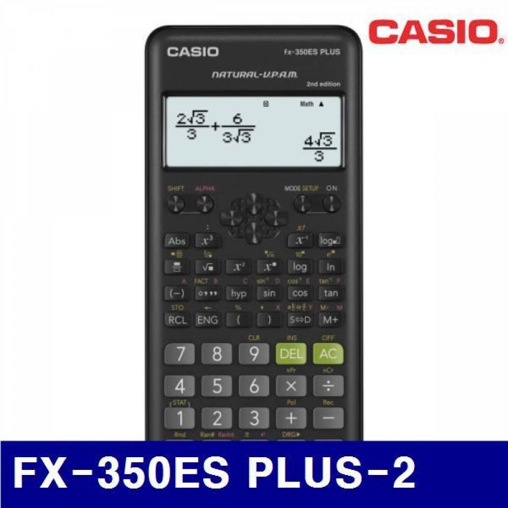 카시오 4170486 공학용계산기 FX-350ES PLUS-2 80x162x13.8 100 (1EA)