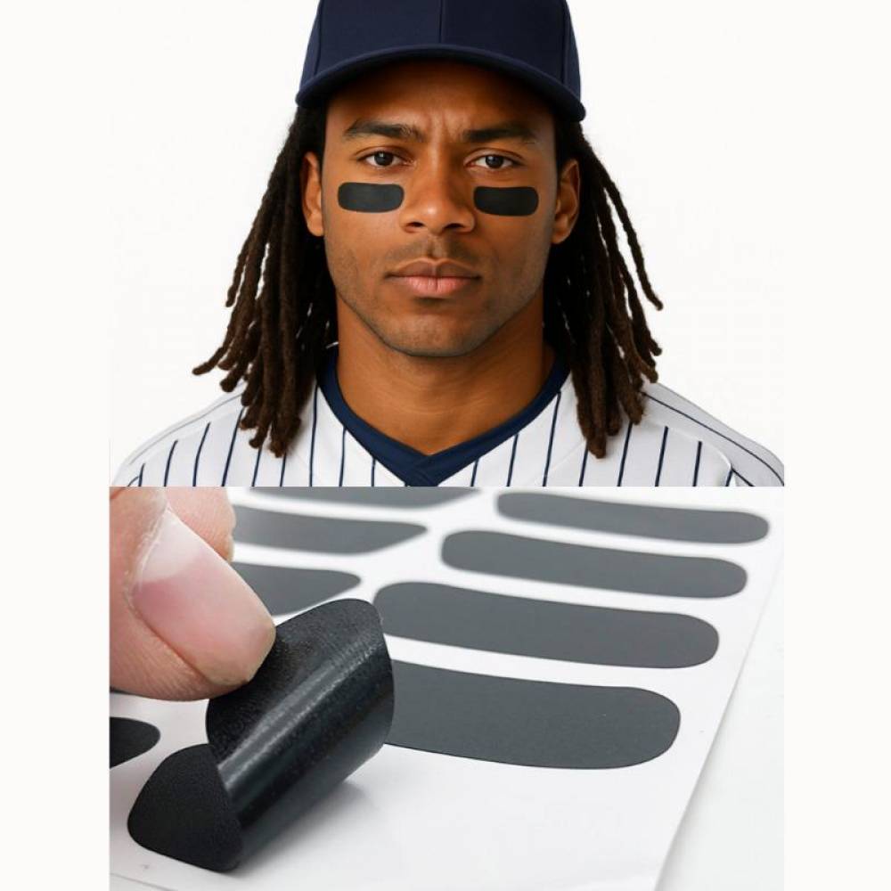 야구 아이패치 블랙 아이 눈밑 눈부심 방지 스티커 테이프 차단 보호 선수 사회인 야구단