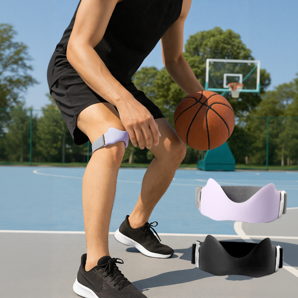스포츠 슬개건 무릎 보호대 실리콘 압박밴드 헬스용