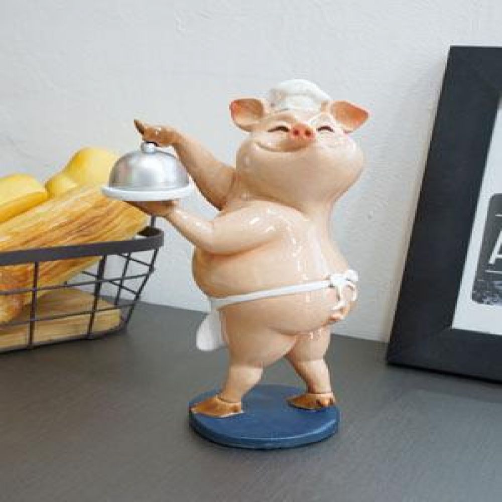 요리 핑크 돼지 인테리어소품 장식소품 장식인형 도자기소품 돼지소품
