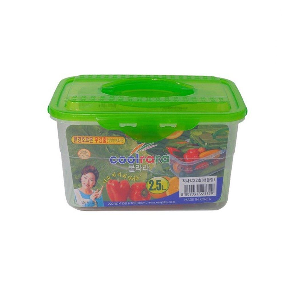 쿨라라 직사각 핸들형 밀폐용기 22호 2.5L