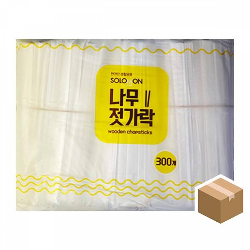 솔로몬 나무젓가락 비닐 300PX10봉