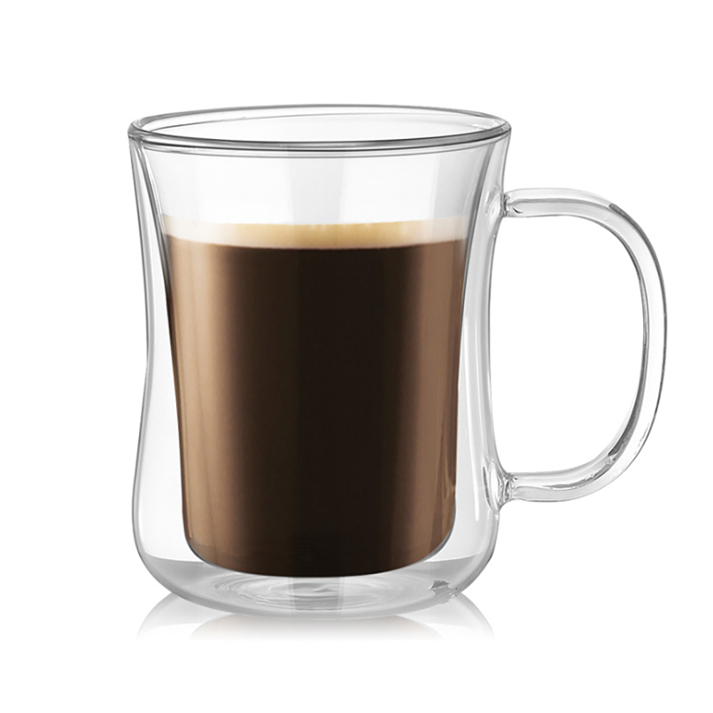 로하티벨르 이중유리컵 내열유리 홈카페 커피잔