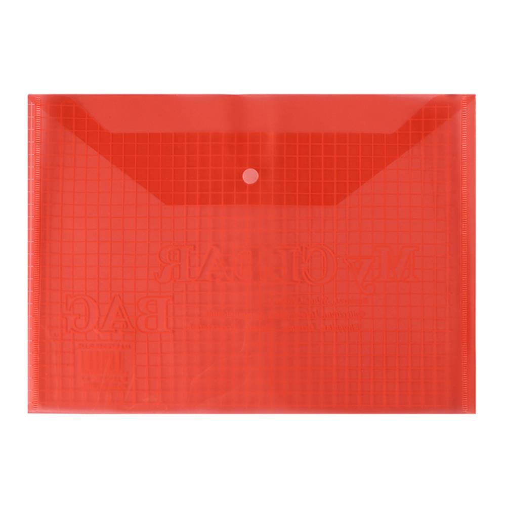 휴대용 똑딱이형 파일케이스-색상랜덤 문서보관