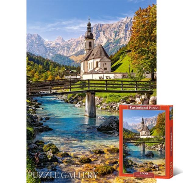 1500조각 직소퍼즐 - 독일의 람사우교회 (미니퍼즐)(유액없음)(캐스토랜드)