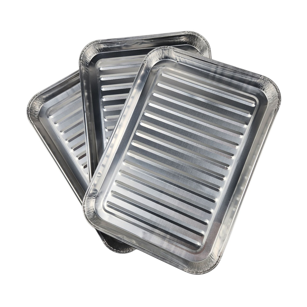 이라이프 일회용 은박 고기판 알미늄 구이판 3p