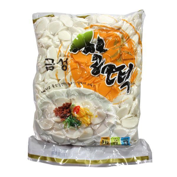 (냉장)금성 쌀떡(떡국떡)3kg
