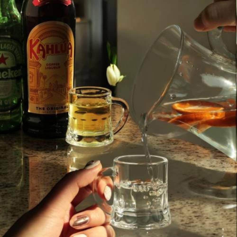 맥주잔 같은 소주잔 50ml 2개 집들이선물 보드카