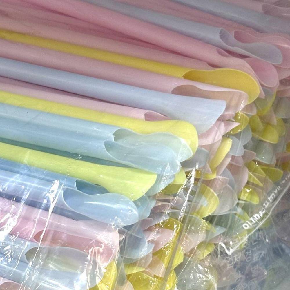 일회용 슬러시 빨대 스푼 슬러쉬 대용량 벌크 학원 행사 파티 학교 카페용 벌크 대용량