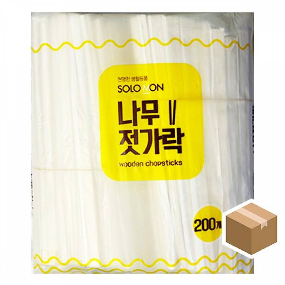 솔로몬 나무젓가락 비닐 200PX15봉