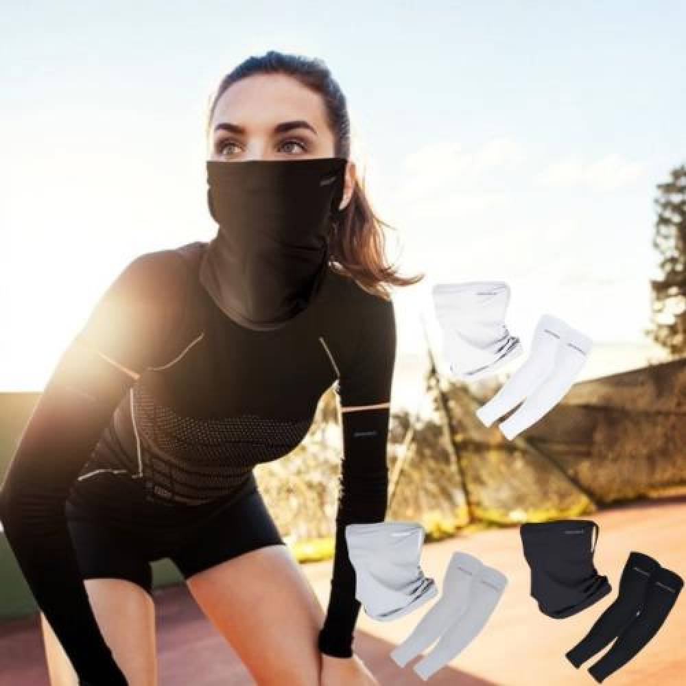 스포츠마스크 팔토시 세트 기능성소재 아이워너 마스크 러닝팔토시