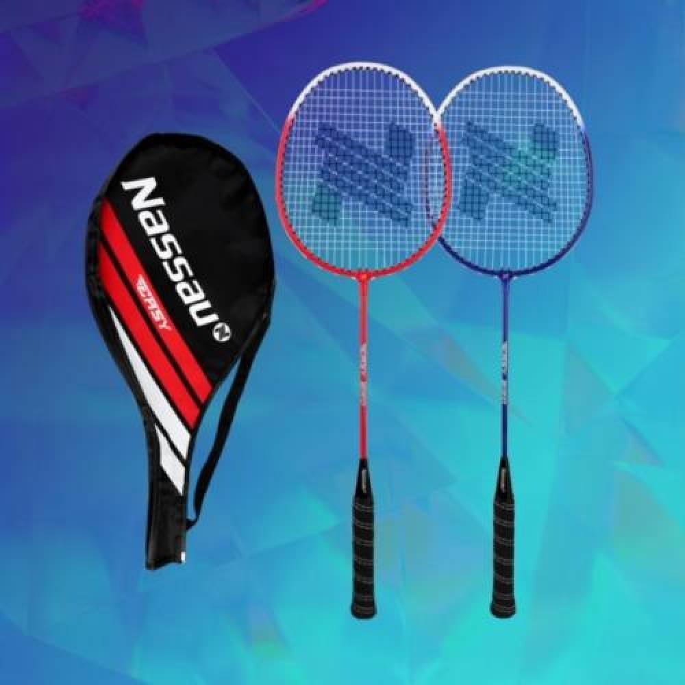 라켓세트 낫소 배드민턴라켓 이지버드 세트 배드민턴용품