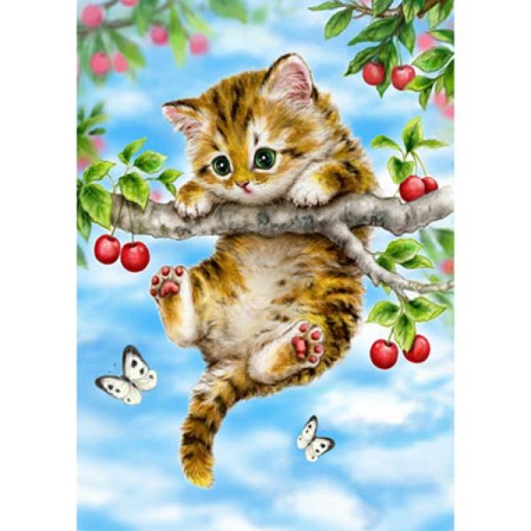 500피스 직소퍼즐 체리나무위 아기 고양이 (HP504)