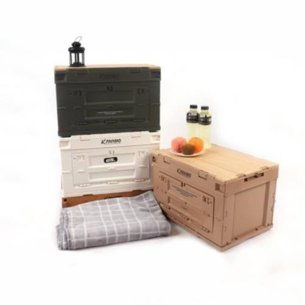 카나모 캠핑폴딩박스 사이드오픈 폴딩박스 3color 캠핑수납 박스