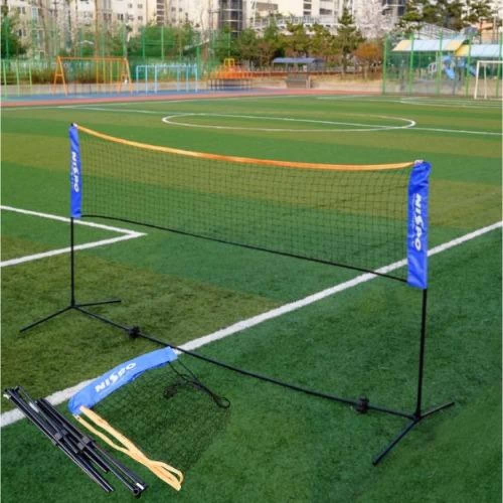 지주네트 세트 3m 니트포 다목적 네트 배드민턴 족구 배구