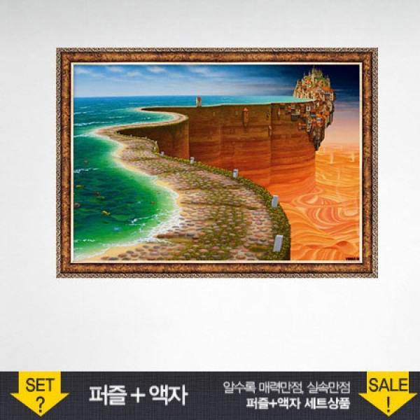 1000조각 직소퍼즐 - 울티마 둘레 앤틱골드액자세트 (액자포함)