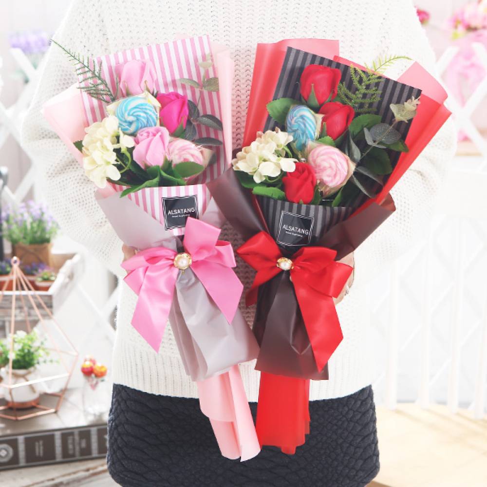 수국캔디부케 졸업식 꽃다발 사탕부케 재롱잔치 선물