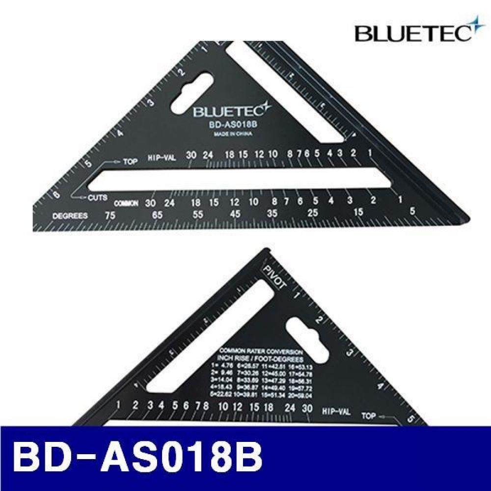 블루텍 4011855 삼각 각도자 BD-AS018B 187x187x264mm 알루미늄 (1EA)