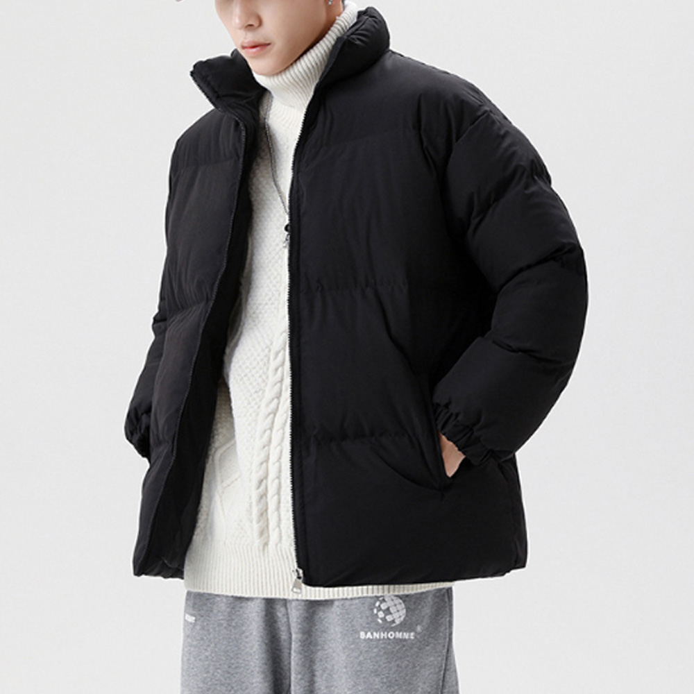 남성 푸퍼 패딩 오버핏 방한 숏 점퍼 간절기 아우터 -싸게팔자