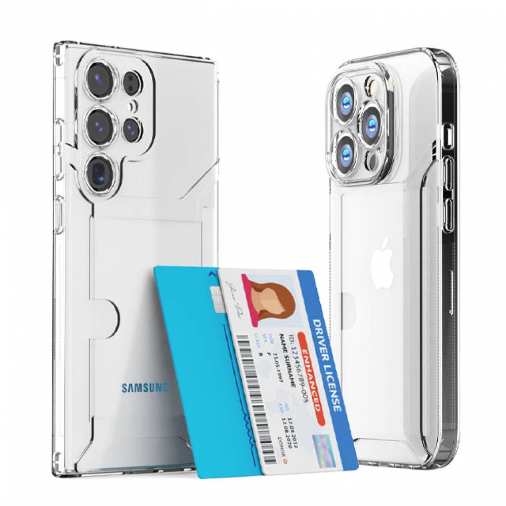 갤럭시A17 카드2장 풀커버 투명 젤리케이스 A175