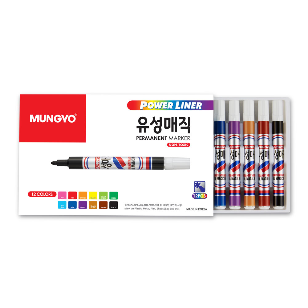 문교 유성매직 12색 -싸게팔자