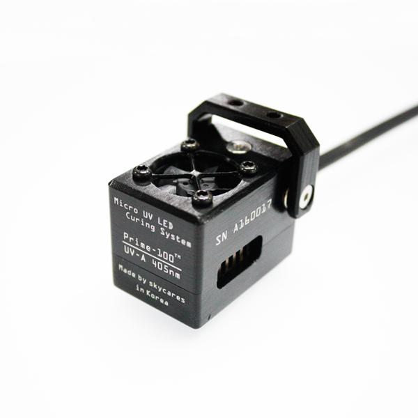 초소형 자외선 LED 경화기 (Micro UV LED Curing) Prime-100 405nm 130Deg
