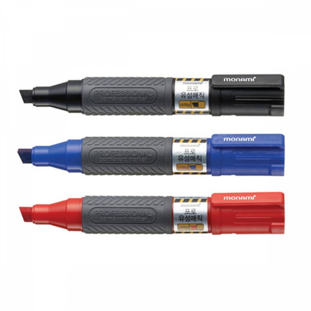 모나미 프로유성매직 두꺼운 사각닙 (1타 12PCS) -싸게팔자