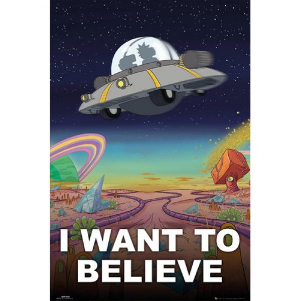 FP4376 RICK AND MORTY I Want To Believe (포스터만)