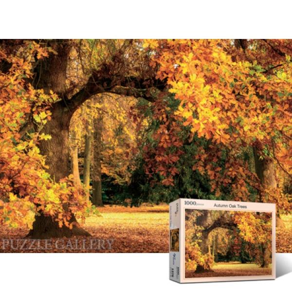 1000조각 직소퍼즐 - 오크나무의 화려한 가을 단풍 (유액포함)(퍼즐라이프)