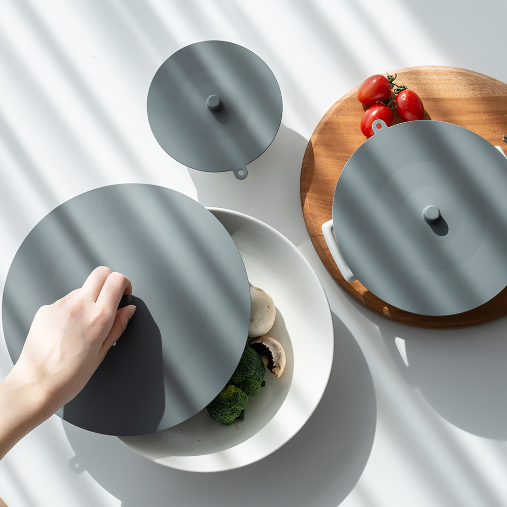 국산 실리콘 덮개 뚜껑 다용도 음식 접시 커버 33cm