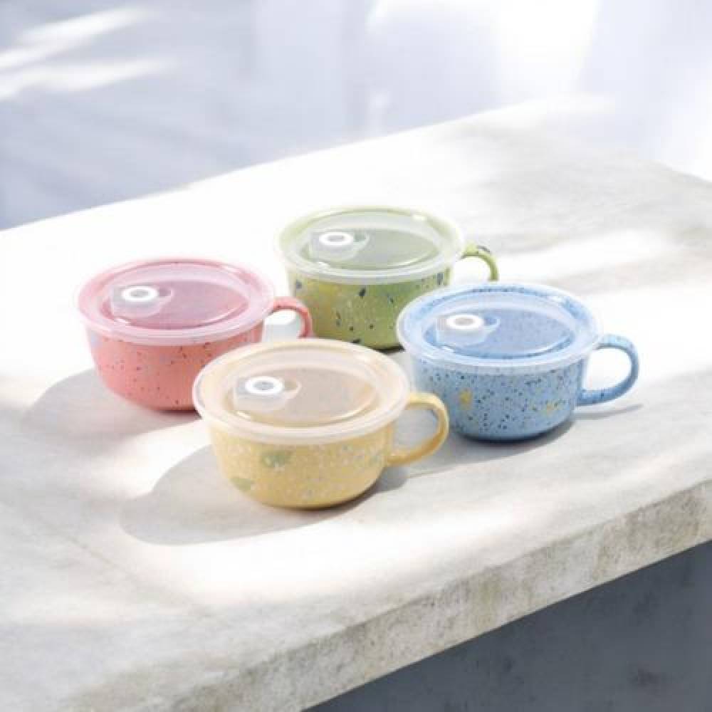 베르 라면용기 도자기  전자렌지라면용기  밀폐 그릇