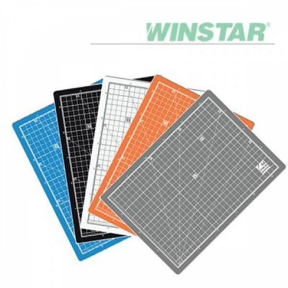 윈스타 PVC 칼라 450X300 A3 데스크 커팅 매트 데스크매트/책상패드(제작 로고 인쇄 홍보 기념품 판촉물)