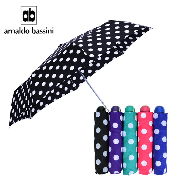 아날도바시니 물방울 땡땡이 3단 전자동 우산