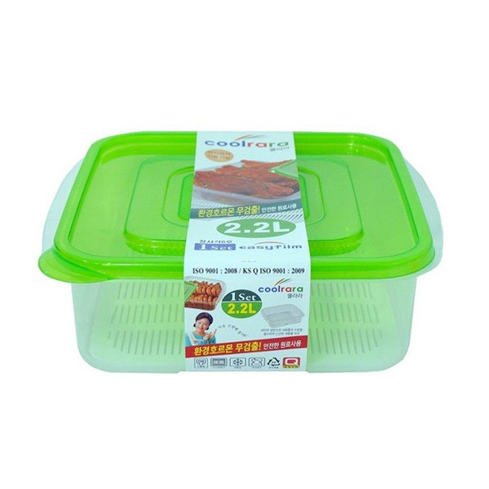 쿨라라 정사각 밀폐용기 6호 2.2L