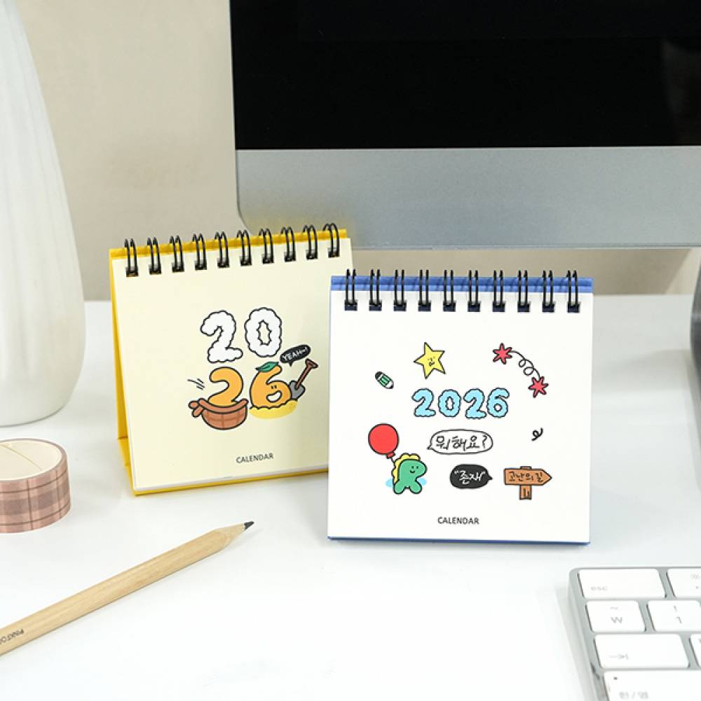 핑크풋 2026 아무말 미니 달력 (1권)