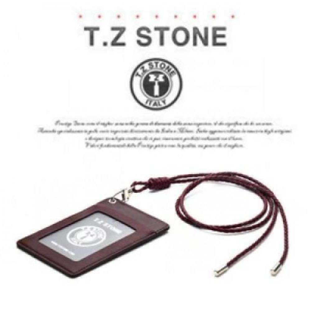 티지스톤-TZ1D212 클래식 와인 목걸이형 카드지갑(투명창)