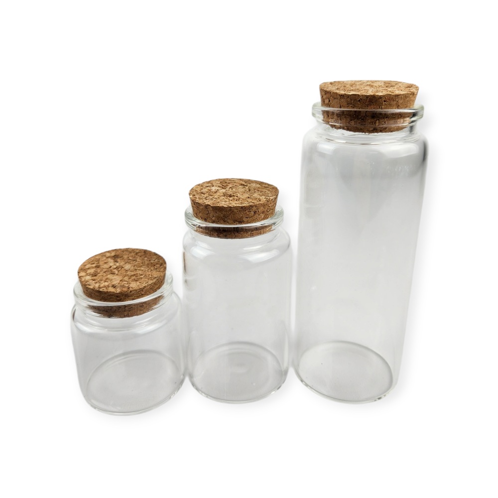 코르크 마개 밀폐 유리병 작은 공병 150ml