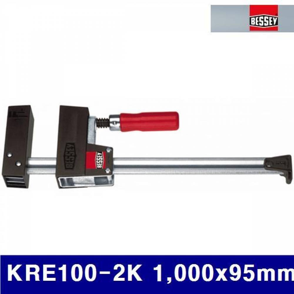 (화물착불)베세이 2160421 목공용 L클램프 KRE100-2K 1 000x95mm 29x9mm (1EA)