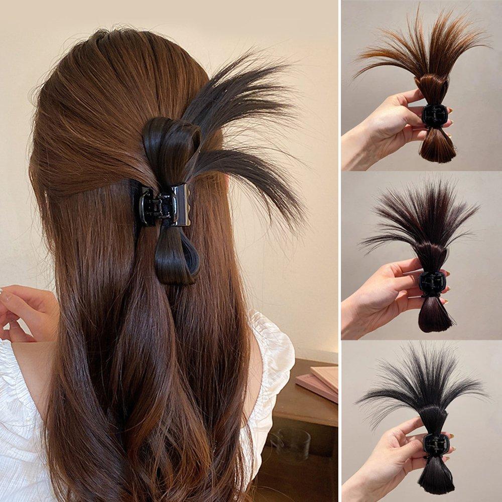 자연스러운 인모 까치머리 집게핀 URK-252 -싸게팔자