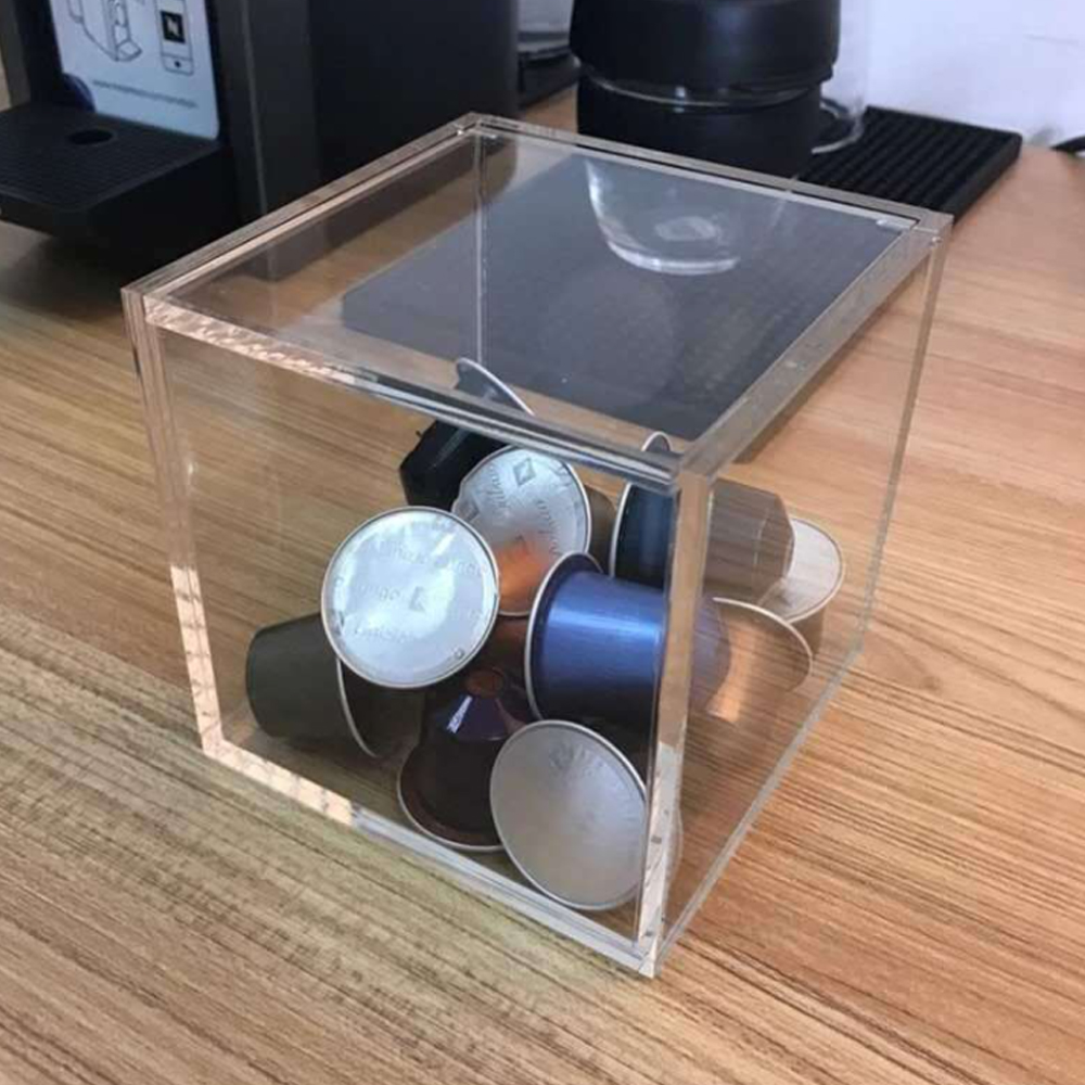 투명 아크릴 커피캡슐 보관함(15x15cm) 티백보관함
