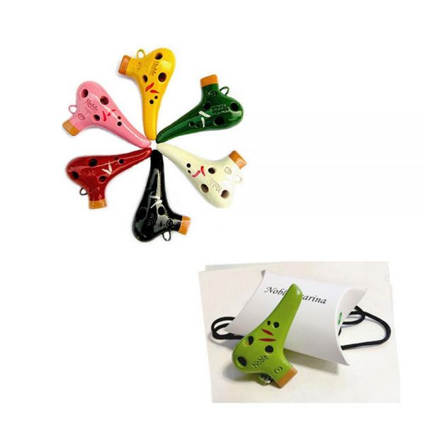 도자기 미니 목걸이용 소프라노오카리나 (노랑) -싸게팔자